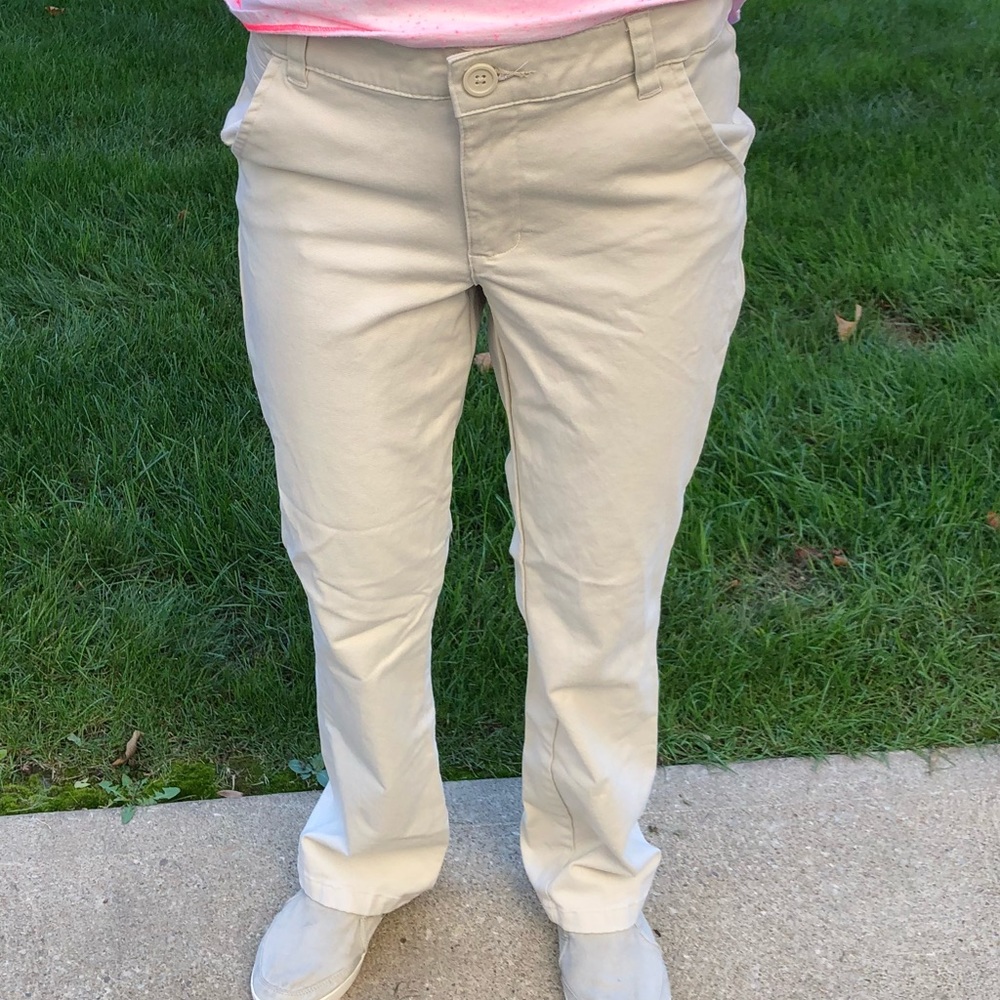 Cat & Jack size 14 khakis.